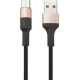 HOCO (6957531080213) X26 USB (m)-microUSB (m) 1.0м - черный/золотой