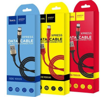 HOCO (6957531080213) X26 USB (m)-microUSB (m) 1.0м - черный/золотой