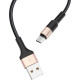 HOCO (6957531080213) X26 USB (m)-microUSB (m) 1.0м - черный/золотой