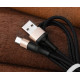 HOCO (6957531080213) X26 USB (m)-microUSB (m) 1.0м - черный/золотой