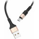 HOCO (6957531080213) X26 USB (m)-microUSB (m) 1.0м - черный/золотой