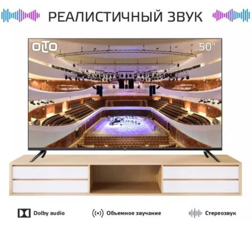 OLTO 50ST20U SMART TV 4K UHD Android Безрамочный