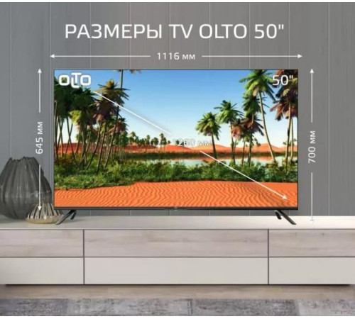 OLTO 50ST20U SMART TV 4K UHD Android Безрамочный