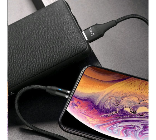 HOCO (6931474716705) U76 USB (m) - 8 Pin (m) 1.2m - черный