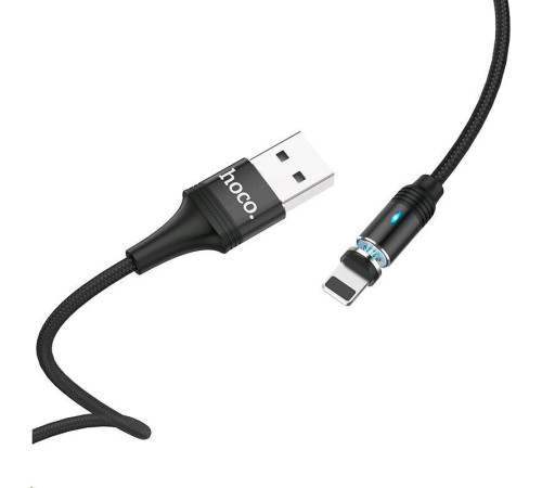 HOCO (6931474716705) U76 USB (m) - 8 Pin (m) 1.2m - черный