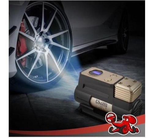 DSV (224000) Smart, усиленный с LED фонарем 45 л/мин 12В с цифр. маном, сумкой , золотой