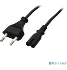 Кабель 5BITES PC305-10A IEC-320-C7 / CEE 7/16 / 220V / 2G*0.50MM / 1M