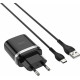 HOCO (6931474716293) C12Q 1USB 3.0A QC3.0 TYPE-C 1м черный