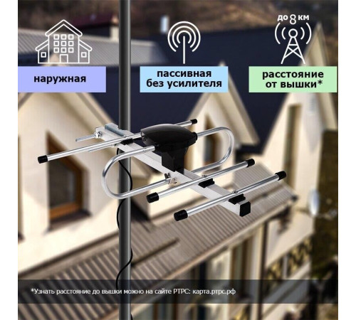 REXANT (34-0407) RX-407 DVB-T2 - пассивная