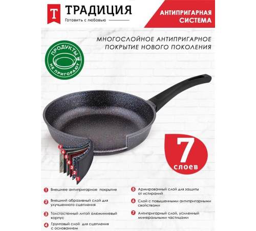 ТРАДИЦИЯ ТС2281 а/пр литая 28см Сапфир