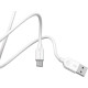 Кабель Type-C BOROFONE (6957531089995) BX14 USB-Type-C 3A 1.0m - белый