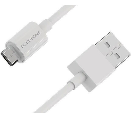 BOROFONE (6931474703293) BX22 USB-microUSB 2A 1м белый