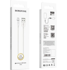 BOROFONE (6931474703293) BX22 USB-microUSB 2A 1м белый