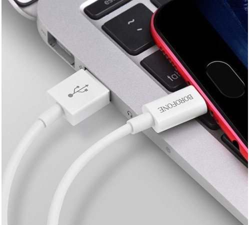 BOROFONE (6931474703293) BX22 USB-microUSB 2A 1м белый