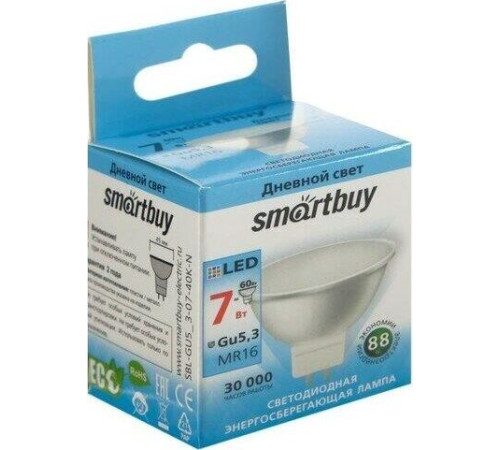 SMARTBUY (SBL-GU5_3-07-40K-N) 7W/4000K/GU5.3