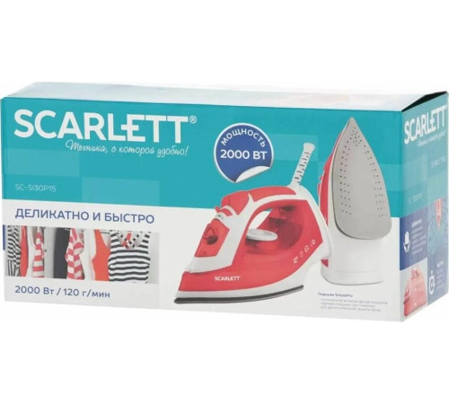 Утюг SCARLETT SC-SI30P15 красный