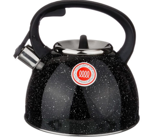 AGNESS 907-045 ЧЕРНЫЙ МРАМОР нерж. 2,5л