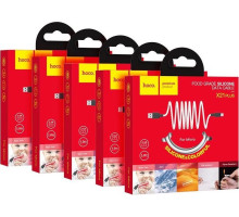 HOCO (6957531071389) X21 USB (m)-microUSB (m) 1.0м - белый/черный