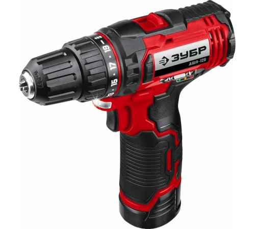 ЗУБР ДШЛ-125-22 12В, 2 АКБ (2Ач), в кейсе