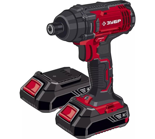 Винтоверт ЗУБР ГВЛ-255-22 18В, 2аккум., кейс