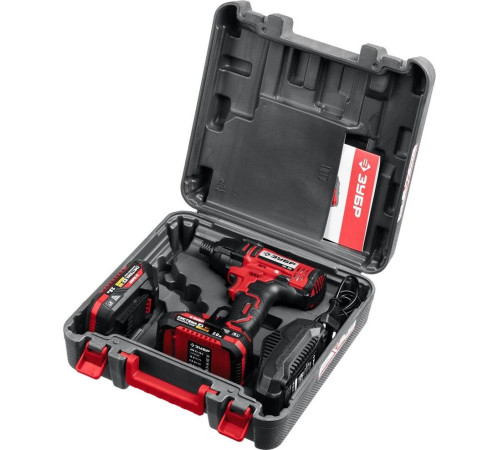 Винтоверт ЗУБР ГВЛ-255-22 18В, 2аккум., кейс