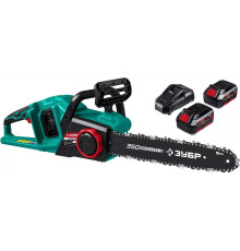 ЗУБР ПЦЛ-3635-42 36В бесщеточная пила цепная, 2х18В АКБ (4Ач).