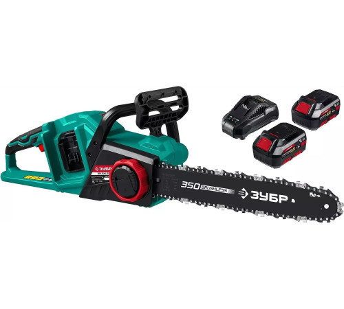 ЗУБР ПЦЛ-3635-42 36В бесщеточная пила цепная, 2х18В АКБ (4Ач).