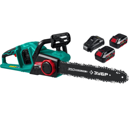 ЗУБР ПЦЛ-3635-42 36В бесщеточная пила цепная, 2х18В АКБ (4Ач).