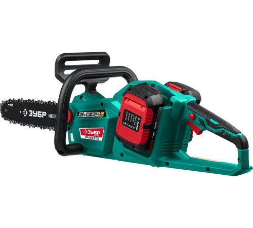 ЗУБР ПЦЛ-3635-42 36В бесщеточная пила цепная, 2х18В АКБ (4Ач).