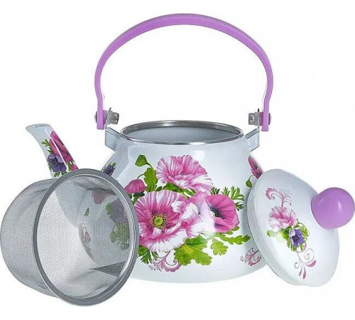 METALLONI EM-131X1/14 Чайник эмалированный 1,3л