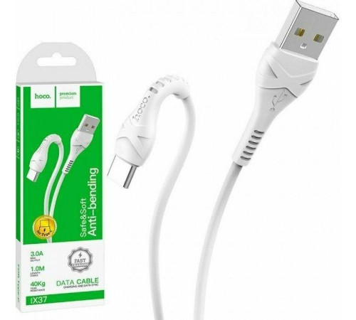 HOCO (6931474710512) X37 USB (m)-Type-C (m) 1м белый