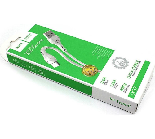 HOCO (6931474710512) X37 USB (m)-Type-C (m) 1м белый