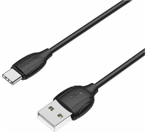 BOROFONE (6931474701770) BX19 USB-microUSB 2.4A 1м черный