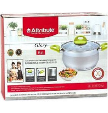 ATTRIBUTE ASS204 Кастрюля с крышкой GLORY 6л