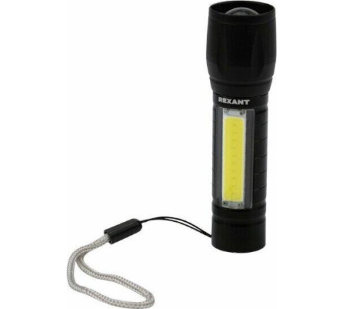 REXANT (75-714) Фонарь универс. головной свет, аккум, алюм