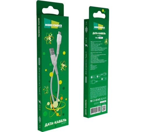 MORE CHOICE (4627151193151) K16a USB (m)-Type-C (m) 1.0м, белый