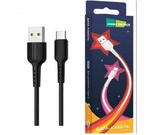 MORE CHOICE (4627151192895) K26a USB (m)-Type-C (m) 1.0м, черный