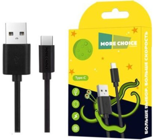 MORE CHOICE (4627151190785) K13a USB (m)-Type-C (m) 1.0м, черный
