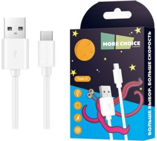 MORE CHOICE (4627151190792) K13a USB (m)-Type-C (m) 1.0м - белый