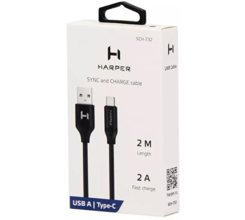 HARPER SCH-732 Кабель USB A - Type-C черный