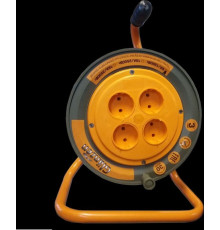 Удлинители GLANZEN EB-30-004, на катушке, б/з, 4 роз - 30м