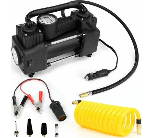 AUTOVIRAZH (AV-010999) двухцилиндровый 95 л/мин с цифровым манометром