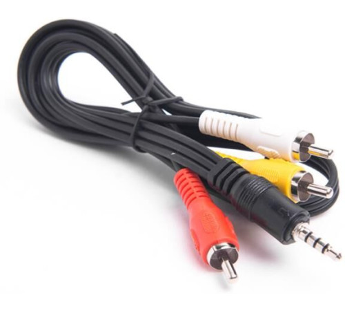 Кабель СИГНАЛ (3513) шнур 3,5Дж-3RCA, 1,0 м