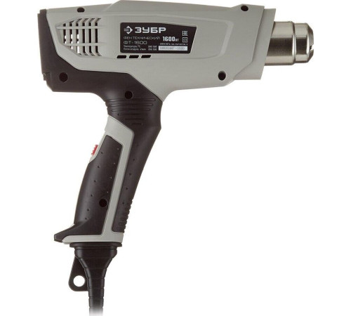 ЗУБР ФТ-1600 Фен технический 1600 Вт, 1 режим: 350; 2 режим: 550 °