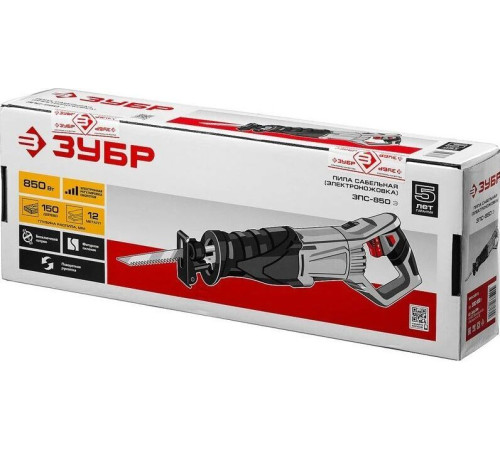 ЗУБР ЗПС-850 Э Пила сабельная 850 Вт, 0-2800 ход/мин