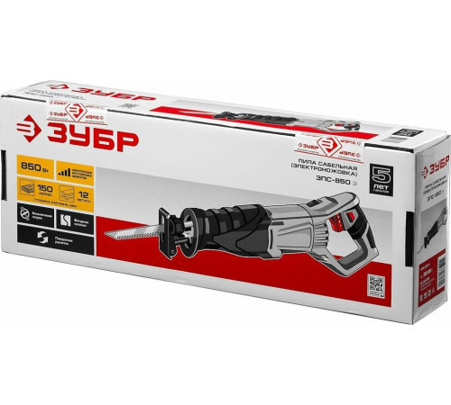 ЗУБР ЗПС-850 Э Пила сабельная 850 Вт, 0-2800 ход/мин