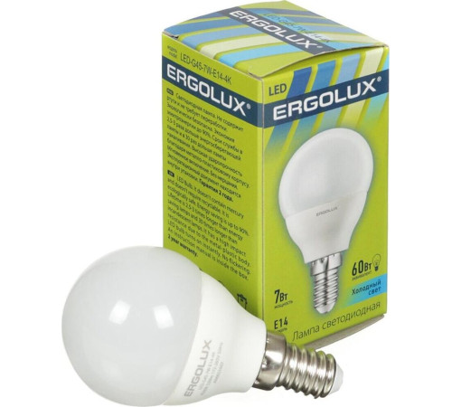 ERGOLUX (12144) LED-G45-7W-E14-4K