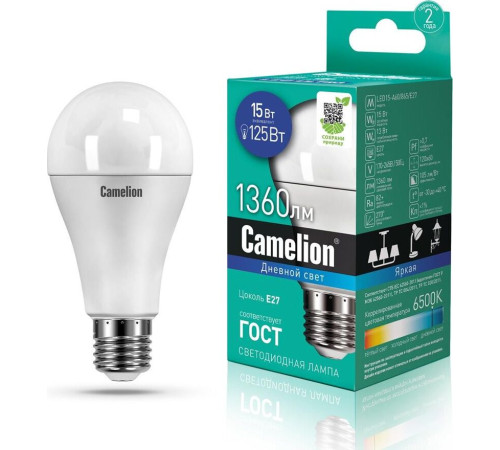 CAMELION (12713) LED15-A60/865/E27