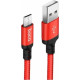 HOCO (6957531062851) X14 USB (m)-microUSB (m) 1.0м - красный/черный