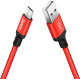 HOCO (6957531062851) X14 USB (m)-microUSB (m) 1.0м - красный/черный